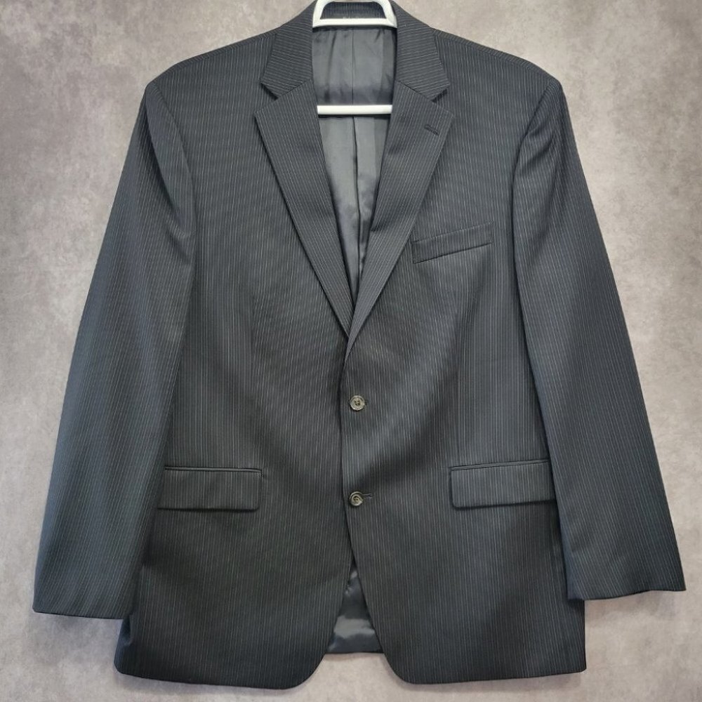 Lauren Ralph Lauren Men's Striped Wool Blazer Size 46L